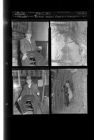 Elderly Man; Tar River Feature; Cannon in Graveyard (4 Negatives) 1950s, undated [Sleeve 2, Folder c, Box 22]